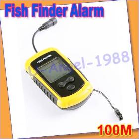 Register free shipping + 100M LCD Sonar Sensor Fish Finder depth Fishfinder Alarm Beam Transducer