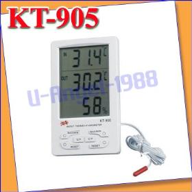 10pcs/lot Digital LCD Clock Thermometer Hygrometer Meter C / F S1303 +free shipping