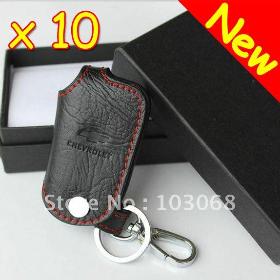New Leather Folding Key Holder Case For Chevrolet Cruze With Retail Box Lots Of 10 + Free Shipping