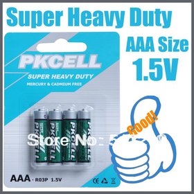 8PC 2Pack AAA 1,5V R03P szén-cink Super Heavy Duty akkumulátor, ingyenes szállítás