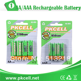 4PCS/1Blister Ni-MH 850mAh 1.2V+4PCS/1Blister Ni-MH 2200mAh AA1.2V Rechargeable Battery