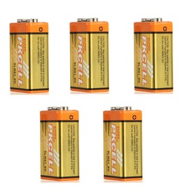 5pcs* Super Alkaline 6LR61/9V Dry Battery for Alarm, walkman,Instrumentation etc-PKCELL