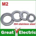 100PC/Lot M2 Stainless Form A - A2 Stainless Steel Form A Washers Free Shipping #DQ001