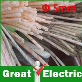 10M/Lot 5MM Inside Diameter Electrical Wire Fiberglass Insulation Sleeving Free Shipping #JY06