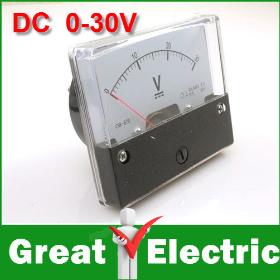 Analogni Volt napon Voltmetar Panel Meter DC 0 - 30V Besplatna Dostava # AV038