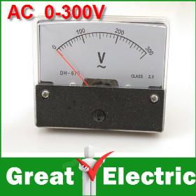 Analog Volt Voltage Voltmeter Panel Meter AC 0-300V Free Shipping #AV042