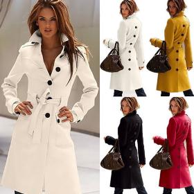 női új őszi felsőruházati kabátok téli vékony női gyapjú kabátot