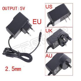 5v android tablet pc charger for allwinner a13 Q88 Sanei Flytouch 7 cube u18gt ainol legend etc 2.5mm port Tablet PC