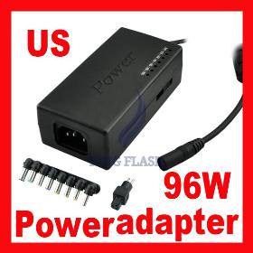 Ingyenes szállítás Universal 96W AC Power Adapter töltő Laptop Notebook US Plug 027