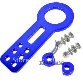 New Front Tow Hook Towing Set Anodized Aluminum Blue 5925