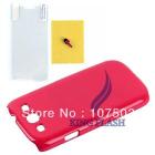 Clear Protector + Pen +-thin Hard Shell Cover Case For S3 I9300 4Color Free Shipping 10963