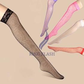 Promotion! 2014 New Fashion Women Sexy Lingerie Lace Fishnet Thigh High Pantyhose Stockings Small Net stockings Thigh 19848