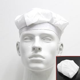 Wholesale 5pcs/lot New Plain White Chef BBQ Cook Puffy Hat Fancy Dress Protective Dust Cap Free Shipping