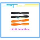 Free shipping Spare part Accessory for U816A 2.4Ghz 4CH 4 Remote Control UFO,U816A-01 Mian Blades for U816A helicopter