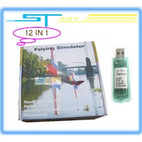 Free Shipping 12in 1 USB Simulator Cable Phoenix 3.0 FMS G4 G4.5 G5 AeroFly XTR RC Real Flight - -FS1201