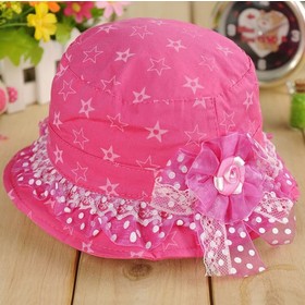 E-best]Retail!New 2014spring/autumn hat Pure cotton infant basin caps Sun caps Children's hat H008