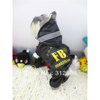 FBI Pet Dog Coat Raincoat 0426-1Free Shipping Jumpsuit Wear