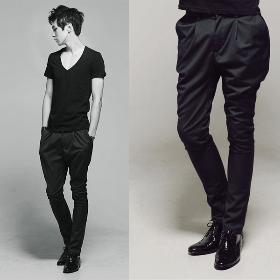 Весна 2013 новых существенных корейской версии личности уздечки мужские тонкий вскользь черные брюки шаровары брюки Бесплатная доставка