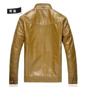 2013 automne et collier de stand de loisirs PU vestes de 4colors de mode en cuir mince manteaux hommes de l'hiver Nouveaux produits homme d'expédition libre