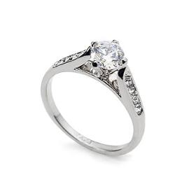Italina Rigant 18K Real Gold Plated Engagement Ring With Crystal Stellux Top Quality #RG90779