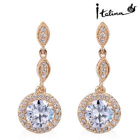 Italina Spring New Arrival Elegant Drop Earrings With Crystal Stellux Zirconia Gift For Her #RA21648