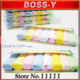  bibs infant cotton saliva towel bib babys handercheif kids bibs 8pcs of 1lot