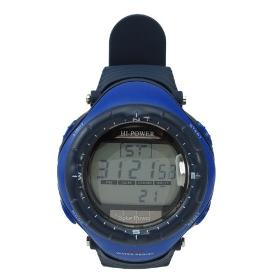 Cool Sports! EL STOPWATCH Multi-function Hi-power Solar Power Energy 3ATM Waterproof Sports Watch