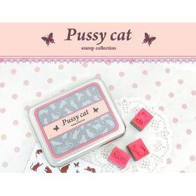 pussy design iron box packages stamp set FreeShipping