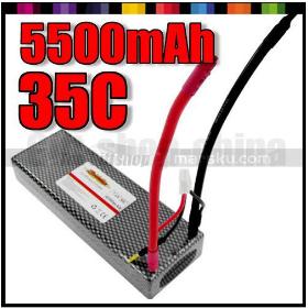 7.4V 5500mAh 35C 60C High Power RC Lipo Battery For RC Helicopter #760