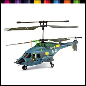 338 32CM 3.5CH RC R / C helikopter med GYRO LED lys METAL MODEL helikopter, gratis EMS forsendelse # 4004