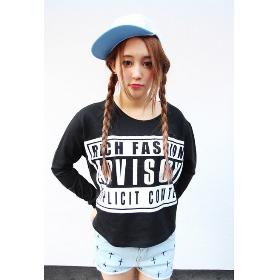 East Knitting OT-036 Women Black New pullovers 2013 harajuku style sweatshirts Punk words print hoodies free shipping