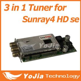 1pc Sunray SR4 800se Triple Tuner only for 800HD se DVB-S/-C/-T Receiver 3 in 1 Tuner free shipping