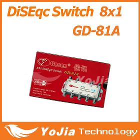 5pcs Gecen GD-81A DiSEqC Switch 8 in 1 Satellites FTA TV LNB Switch high quality Free Shipping Post