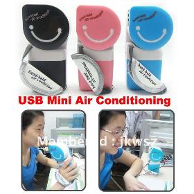 USB Mini Air Conditioning Fan/Mini Handheld Air Condition 1PCS Free Shipping