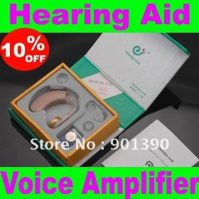 BEHIND the EAR Sound Voice Amplifier Deaf Hearing Aid Cyber Hearing Aid/TV hearing aids Powertone F-138 Freeshipping