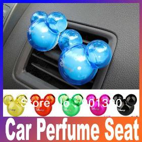 auto supplies incense Ball Mickey outlet perfum car perfume seat air freshener candy color auto perfume bottle Free Shipping