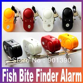 Practical Electronic Fishing tools Fish Bite Finder Alarm LED Light Bell Clip Fishing Rod Russia preferential Free Shipping