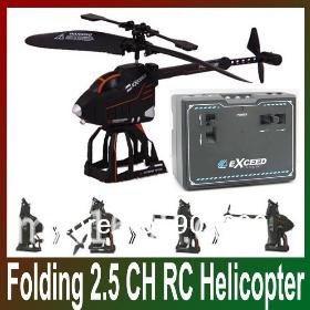 New Arrival Mini Folding 2.5 Remote Control Deformation RC Helicopter Toys S125 with Built-in Gyro