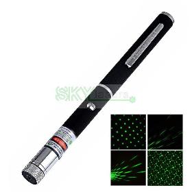 SKYLasers 2 in 1 532nm 50mw green laser pointer ,Laser pen with star head / kaleidoscope light & Gift box + Free shippiing