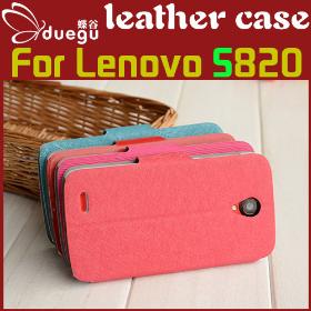 Duegu leather case for Lenovo s820, China post (No track number) , Lenovo s820 leather case cover hot sale in stock