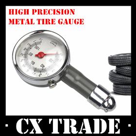 Free shipping New 6PCS/Lot high precision metal tire gauge meter pressure tyre measurement tool for motorcycle car auto #8167