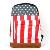 Ladies Womens Girls American US Flag Star-Spangled Banner Backpack Travel School Bag #L09103