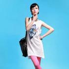 2014 summer women sleeve-less t-shirt women tops loose free shipping WTN003