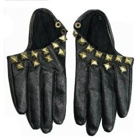 women's Gloves,2012 New fashion personality Half glove for party,faux leather,Free shipping 003