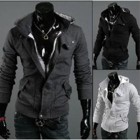 2012 HOT! Új kabátok férfi kitarthat Férfi Különleges Hoodie Jacket kabát férfi ruházat kardigán stílusú kabát ingyenes szállítás