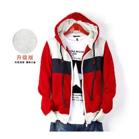 Ingyenes szállítás 2013 új koreai férfi kapucnis polár kapucnis kabát