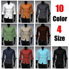 100% cotton!!2014 new cotton corduroy pure simple wind business casual long slim shirt