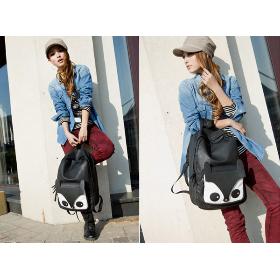 New Exclusive Korean Fashion Girl Cute Fox Shoulder Bag Backpack Black