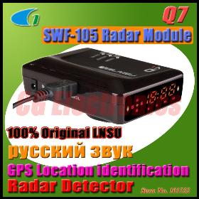 100% LNSU Q7 Russian Voice GPS Location identification Car Vehicle Anti Detector, SWF-105 industry level Module
