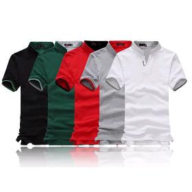 Free Shipping!2014 Hot New style mens short sleeve mens cotton multi-color shirt short sleeve plain t-shirts, mens shirts